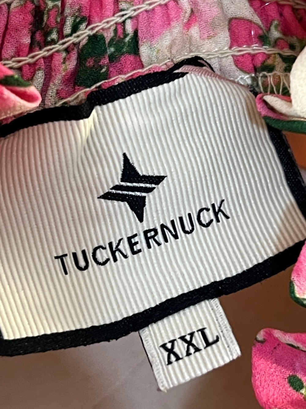 Tuckernuck Pink Hydrangea Floral Smocked-Neck Long.Sleeve Blouse Size XXL - Picture 2 of 12